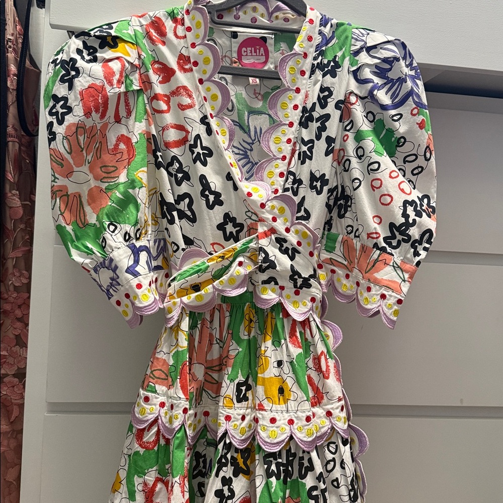 CeliaB Multicolor Patterned Mini Dress - Picture 2 of 6